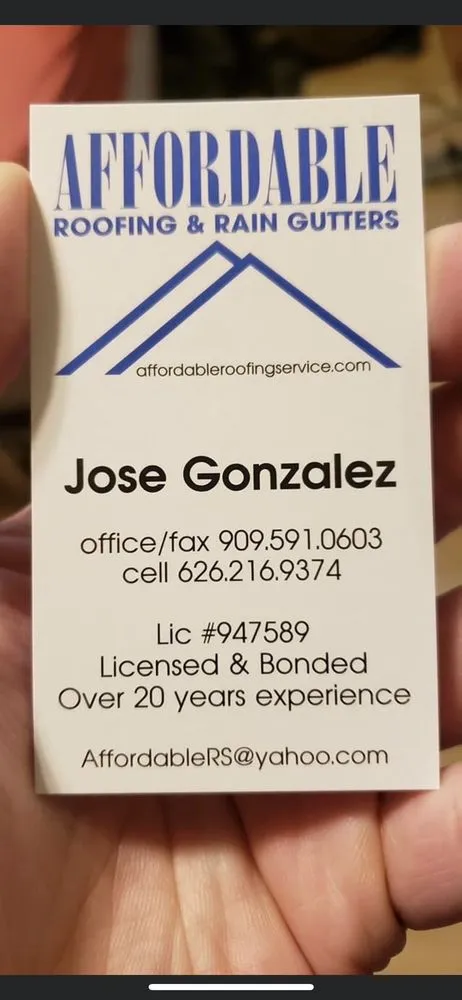 Slide of Affordable Roofing and Rain Gutters