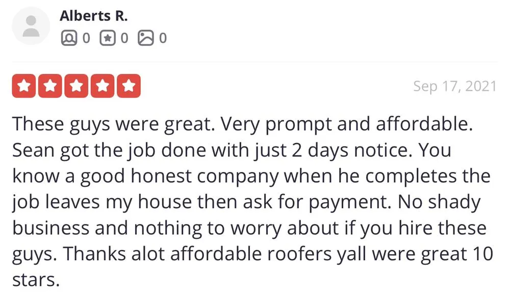 Slide of Affordable Roofing and Repairs