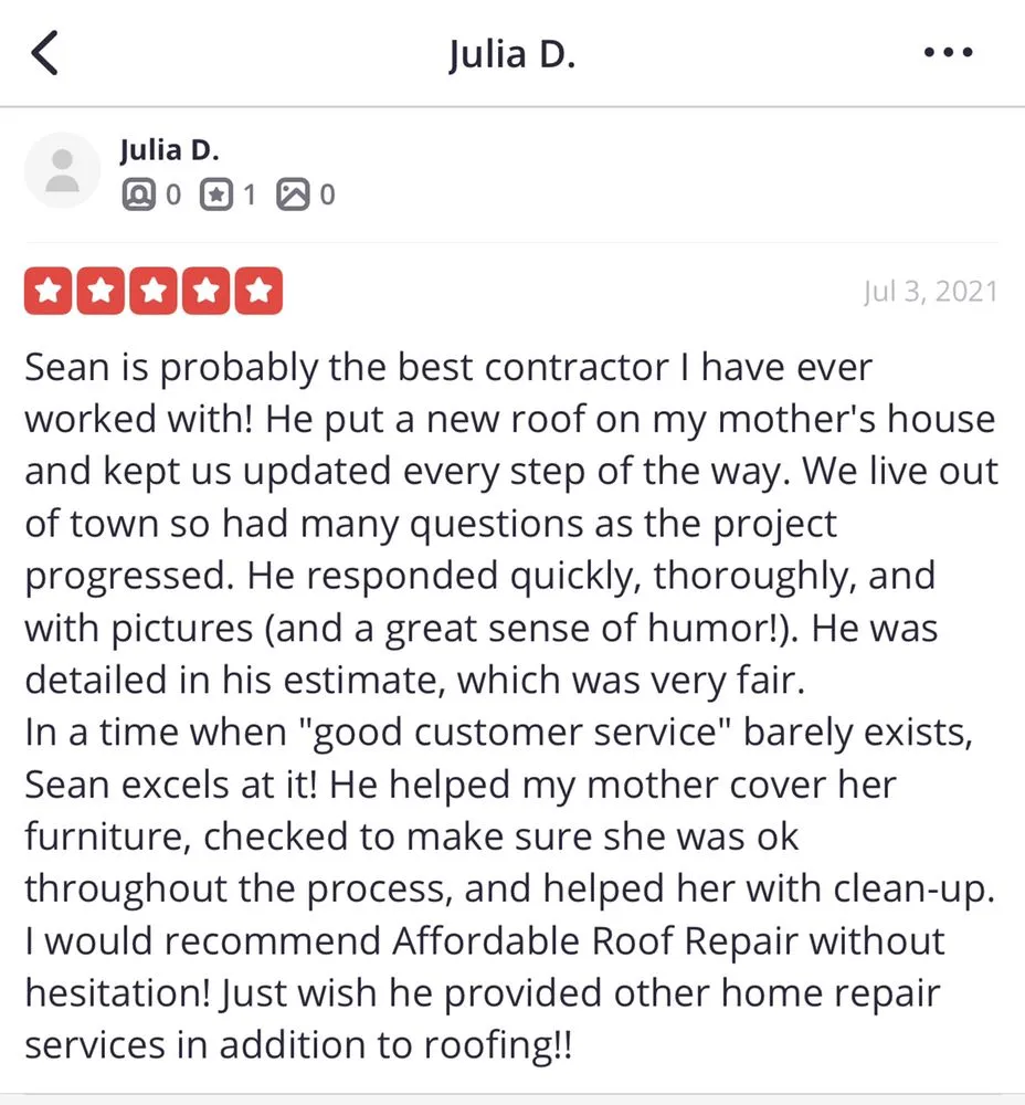 Slide of Affordable Roofing and Repairs
