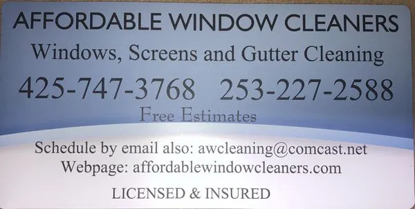 Affordable Window Cleaners Logo