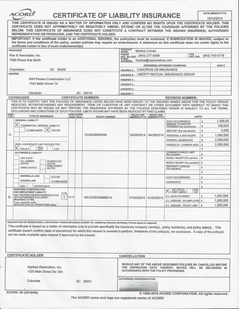 Slide of Ageless Restoration, Inc