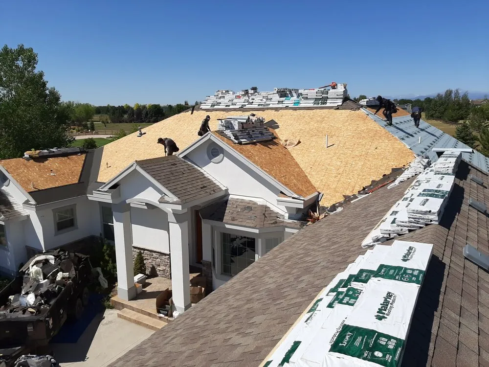 Emergency storm damage roof repair in Bellvue, CO - Aggie Roofing