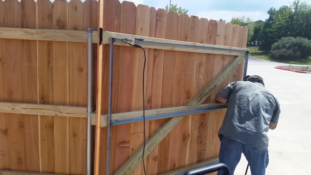 Slide of Aggieland Fence