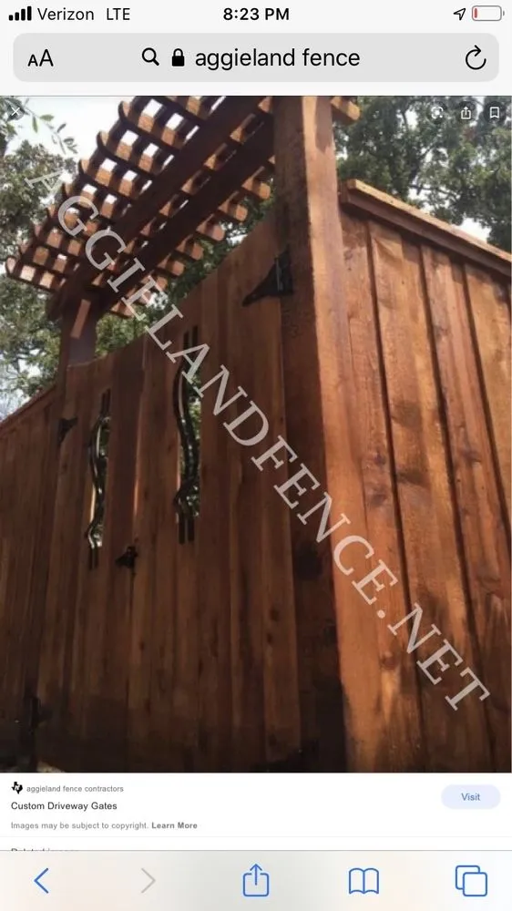 Slide of Aggieland Fence