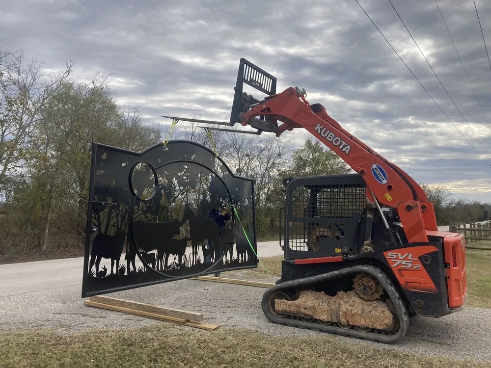 Slide of Aggieland Fence