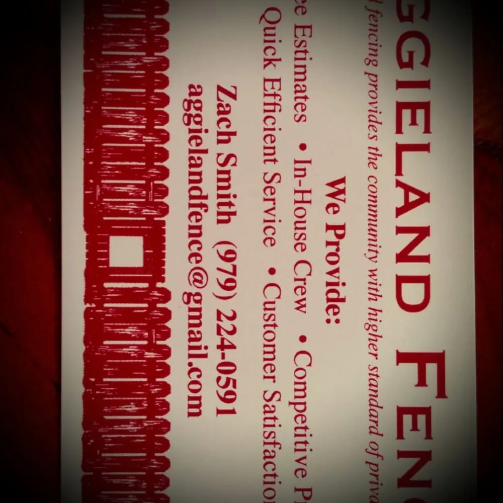 Slide of Aggieland Fence