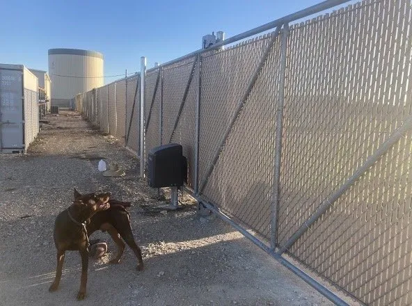 Slide of Aggieland Fence