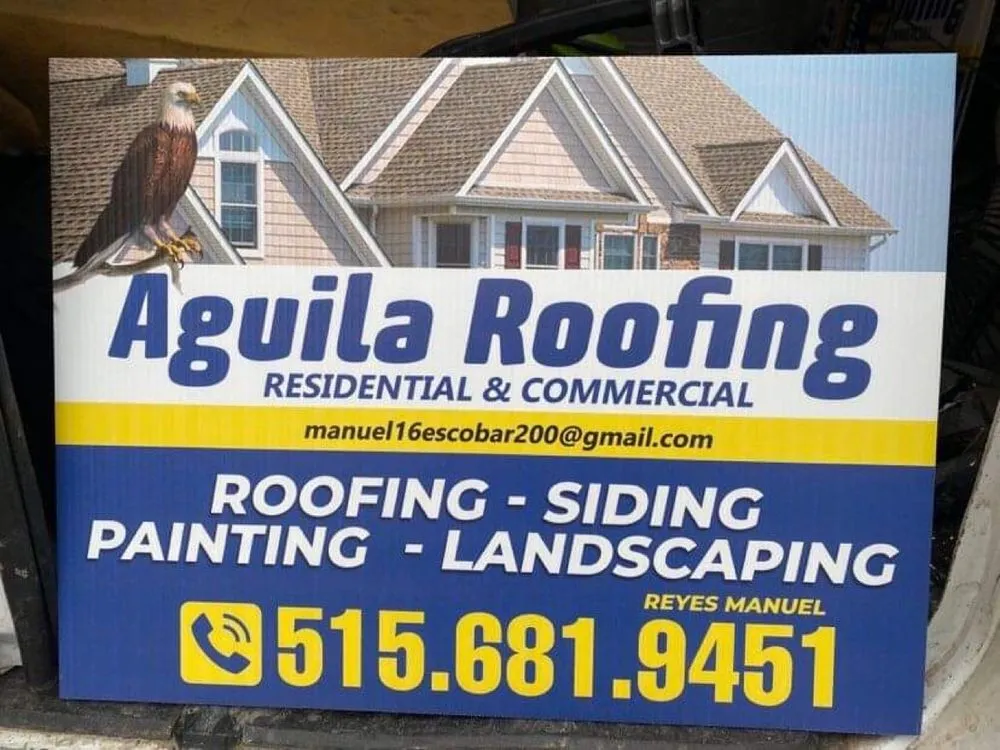 Slide of Aguila Roofing