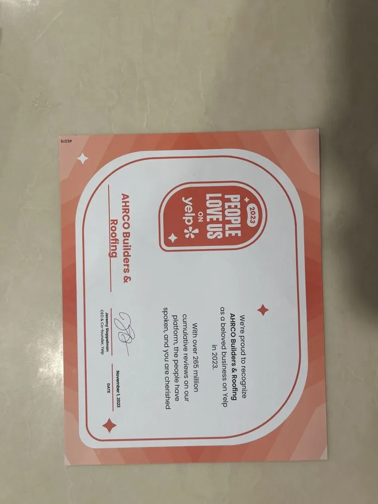 Slide of AHRCO Builders & Roofing