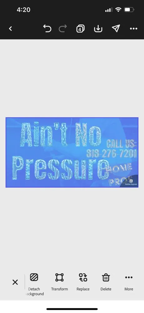 Slide of Ain't No Pressure