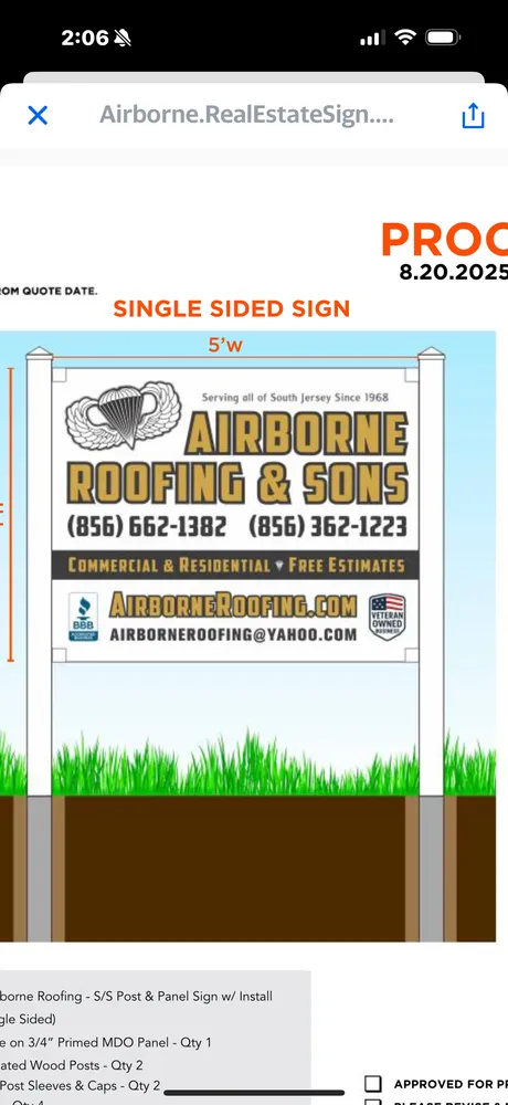Slide of Airborne Roofing