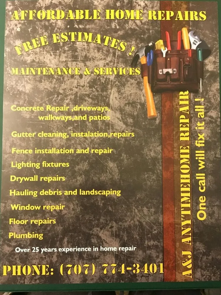 Slide of A&J Anytime Home Repair