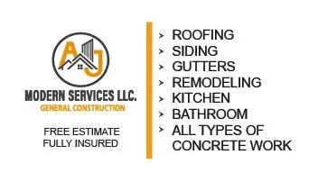 Slide of AJ Modern Services