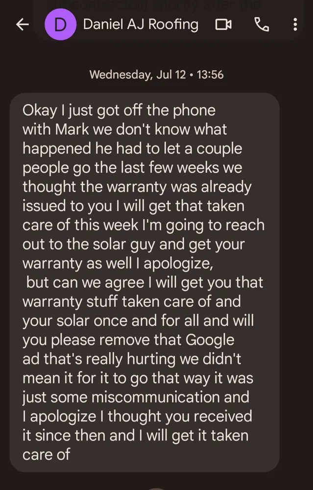 Slide of A.J. Roofing & Construction