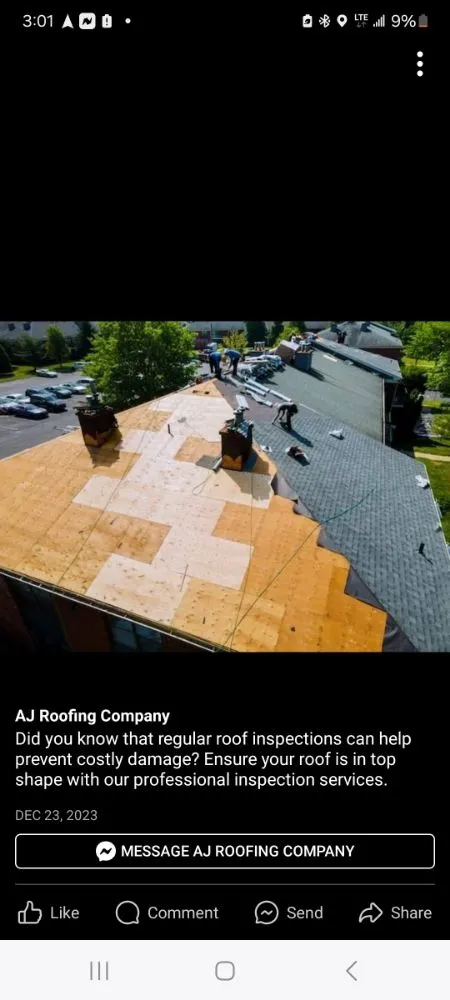 Slide of A&J Roofing
