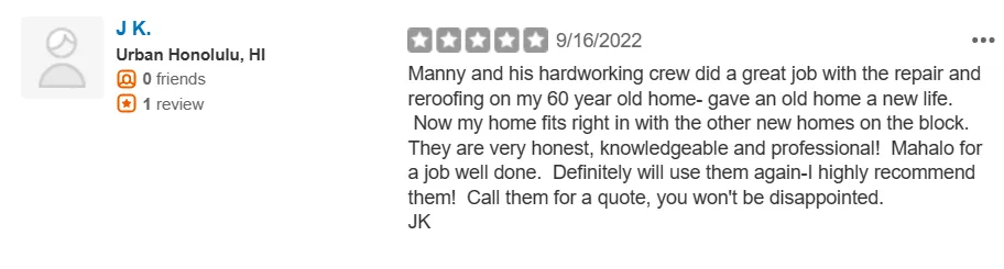 Slide of Alaka'i Services and Roofing