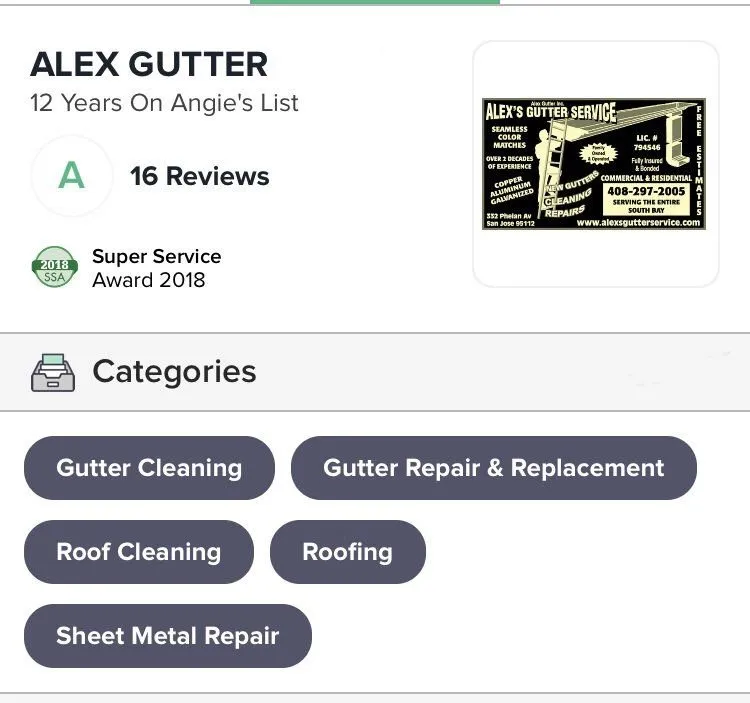 Slide of Alex Gutter & Roof