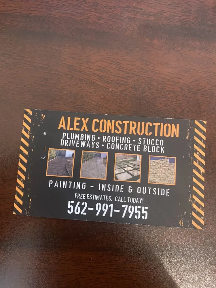 Slide of Alex La Construction