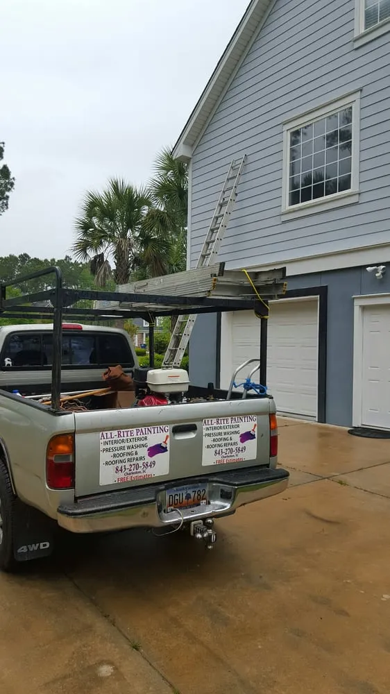 Slide of All - Rite Painting Pressure Wash