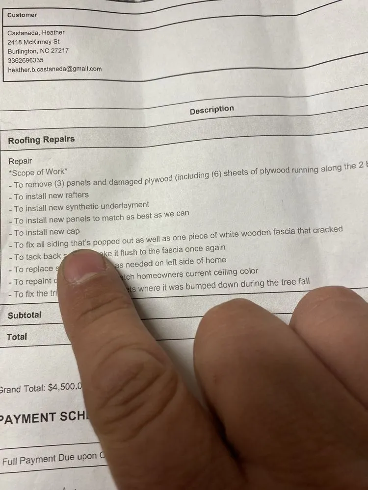 Slide of All About Roofing