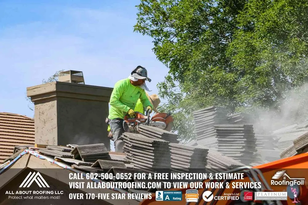 Slide of All About Roofing