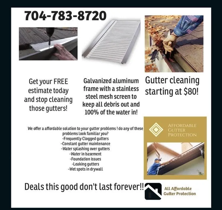 Slide of All Affordable Gutter protection