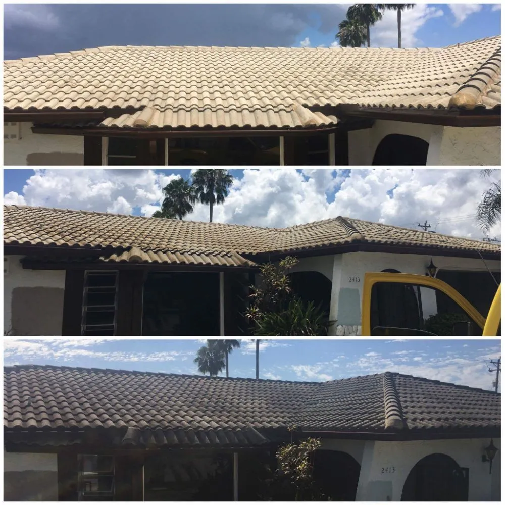 Slide of All American Roof Cleaning