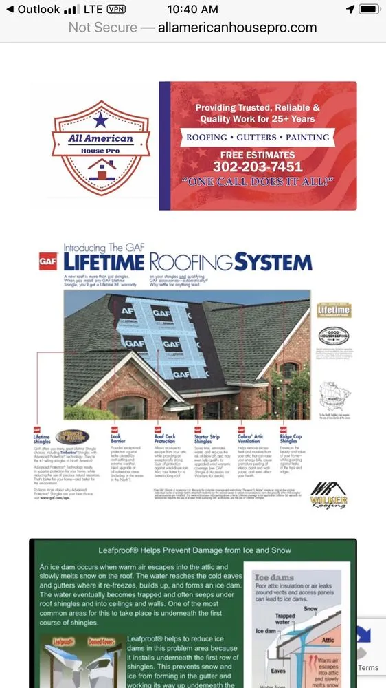 Slide of All American Roofing Contractor