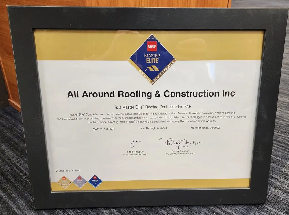 Slide of All Around Roofing & Construction