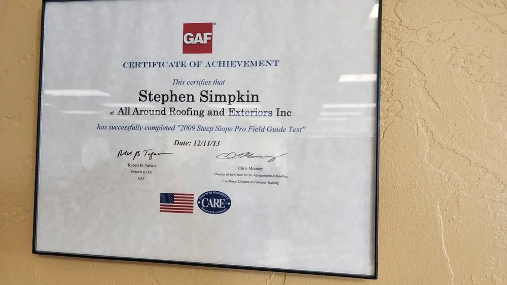 Slide of All Around Roofing & Construction