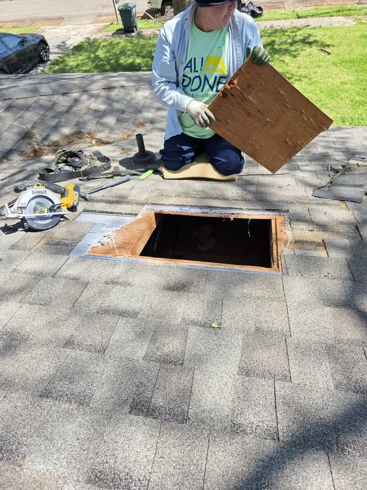 Slide of All Done Roofing and Construction