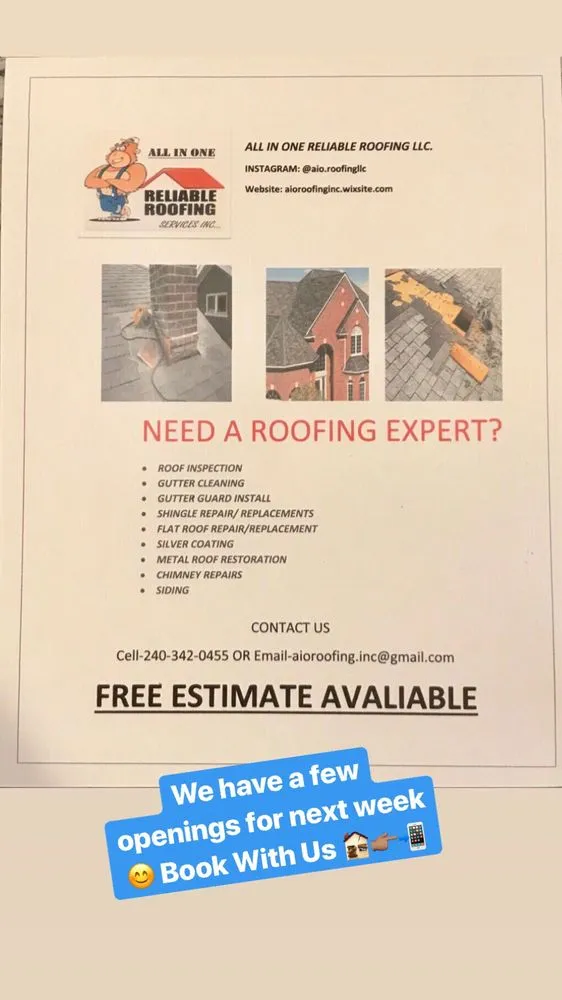 Slide of All In One Roofing Services