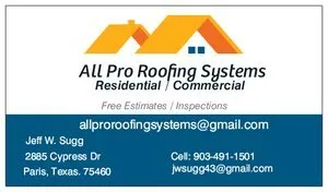 Slide of All Pro Roofing Systems