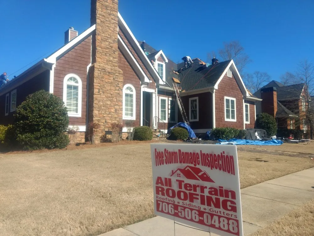 Licensed flat roof repair for residential properties in Armuchee, GA by All-Terrain Roofing