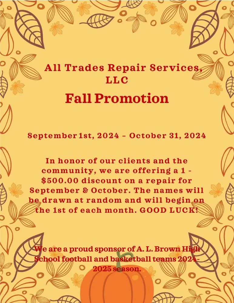 Slide of All Trades Repair Services