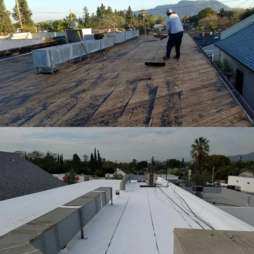 Local flat roof repair near you in Arleta, CA by All United Roofing
