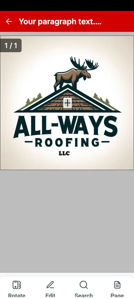 Slide of All Ways Roofing