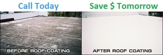 Slide of All Weather Insulated Roof Coating Services