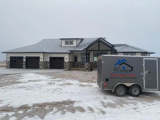 All Weather Seamless Gutters & Roofing Logo