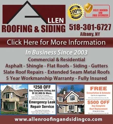 Expert roof installation in Latham, NY by Allen Roofing