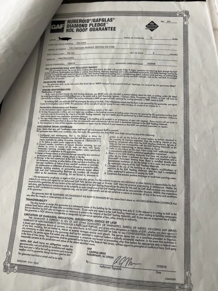 Slide of Allied Remodeling of Central, MD