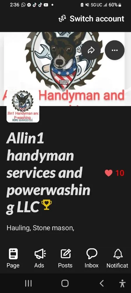 Slide of Allin 1 Handyman Services and Powerwashing