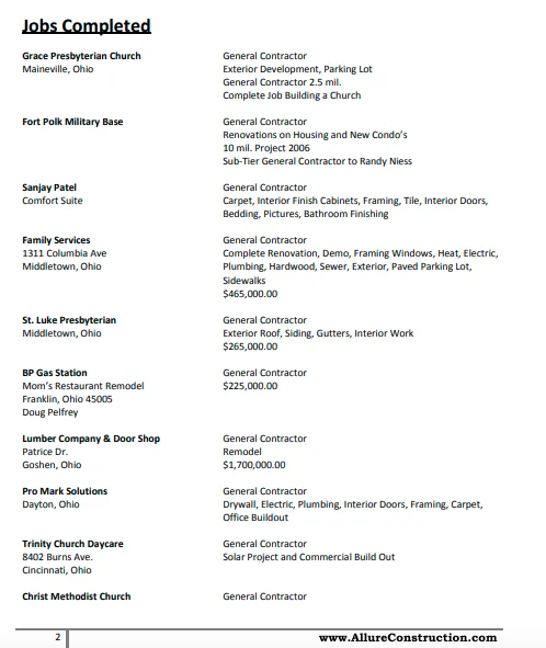 Slide of Allure Residential & Commercial