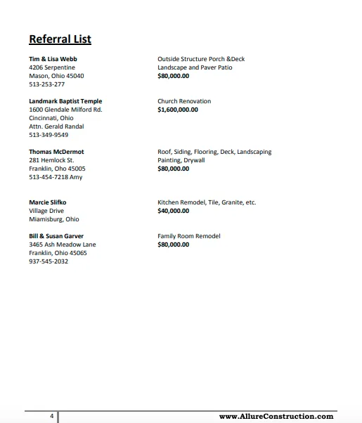 Slide of Allure Residential & Commercial