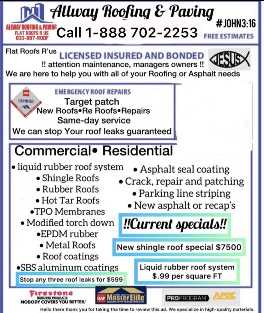 Slide of Allway Roofing & Paving