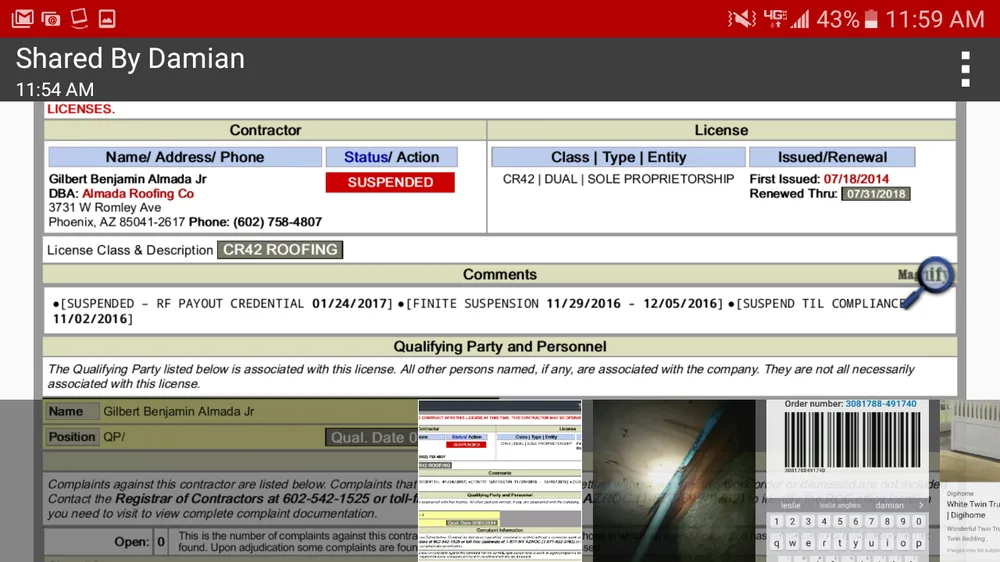 Slide of Almada Roofing