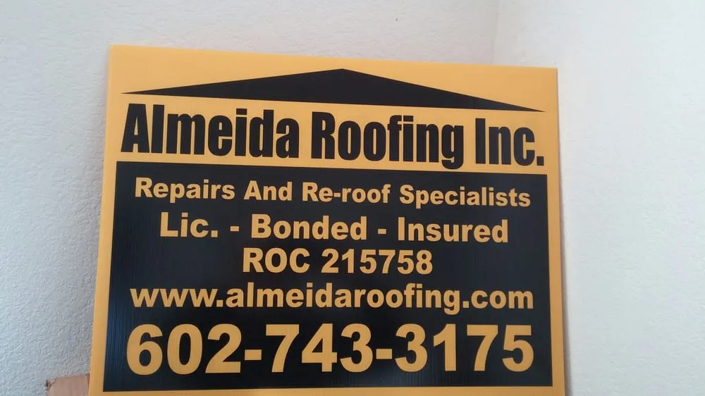 Slide of Almeida Roofing