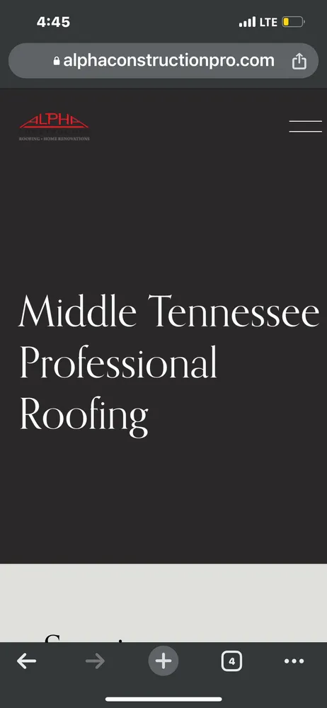 Slide of Alpha construction