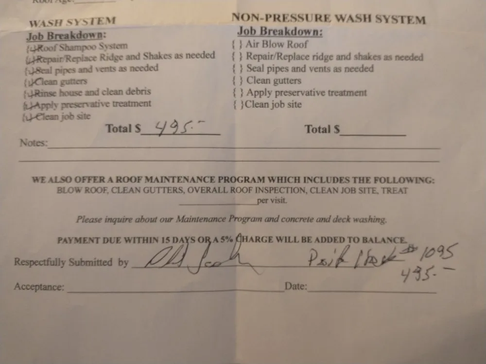 Slide of Alpha Roof Care