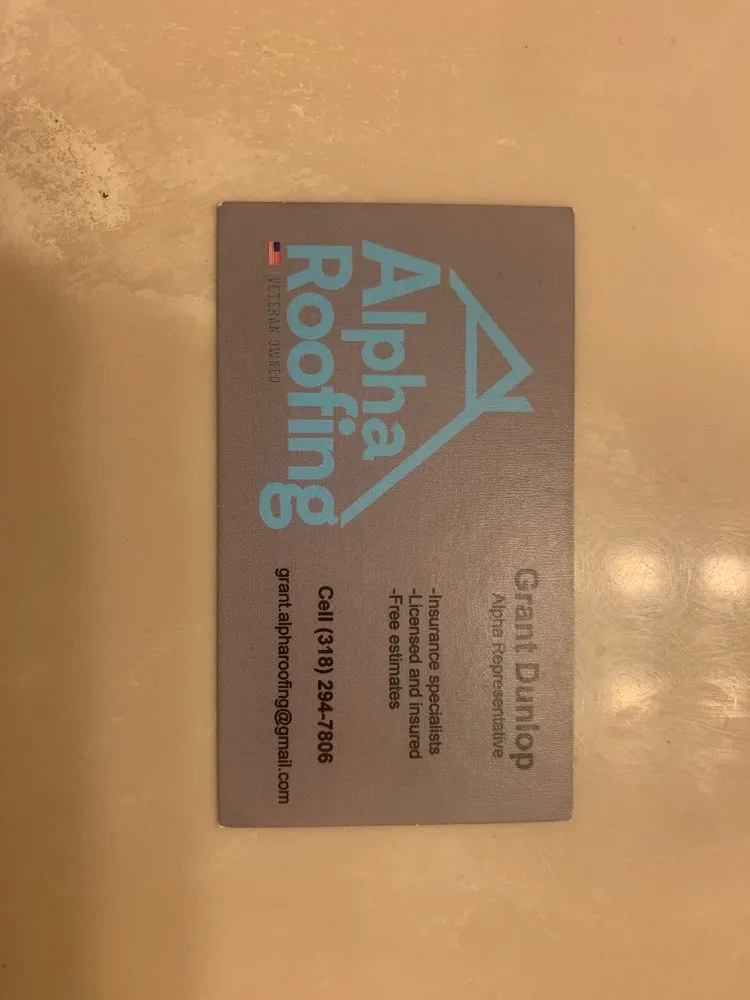 Slide of Alpha Roofing